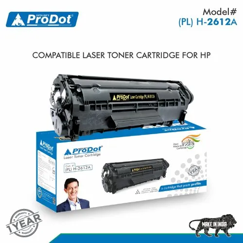 Prodot PLH-2612A 12A Black Toner Cartridge